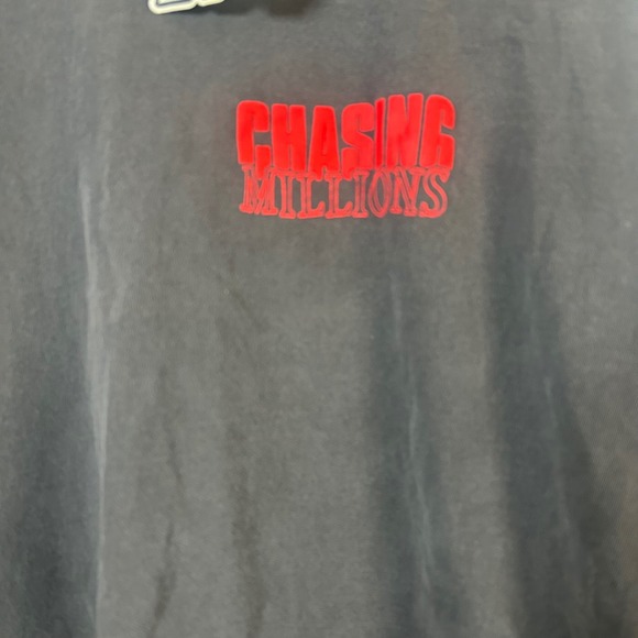 Chasing Millions Graphic T Shirt Black Red CA Logo Vintage Style Oversized 2XL - Picture 3 of 6